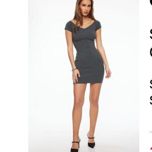 Dynamite Clothing Off Shoulder Knit Mini Dress